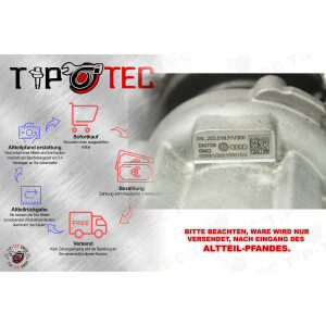 Neu Turbolader 04L253019P VW Golf VI Scirocco 2,0 TDI 81/110